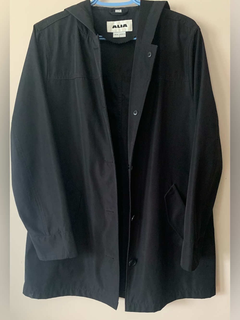 ALIA Women’s Black Hooded Jacket